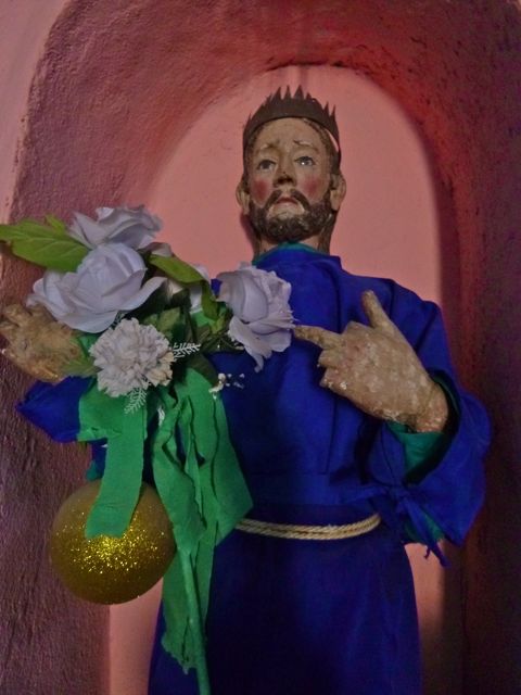 Statue in the Church in Guadalupe Coronado, Recently the Bookcover of 