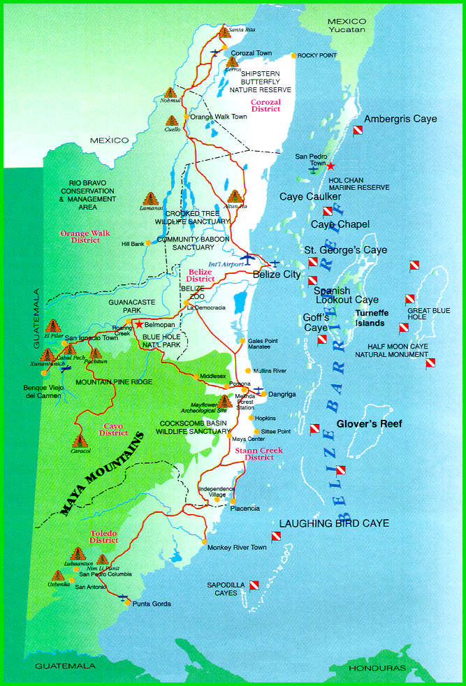 Belize Reef Map